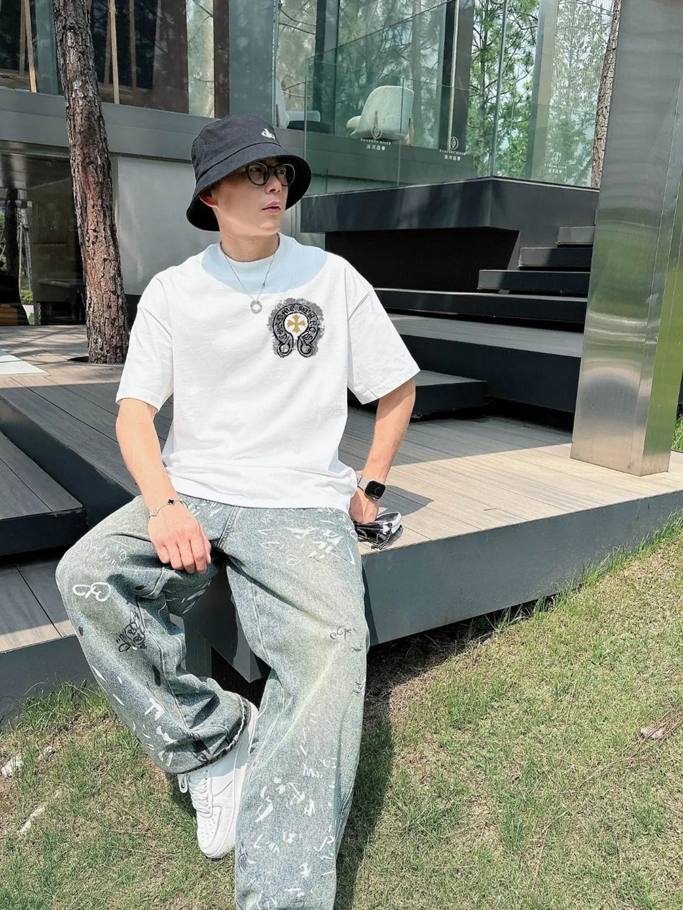 2025 New Arrival Original T Hot Sale Premium Quality OS logo 100% Factory Size：S-2XL Black White